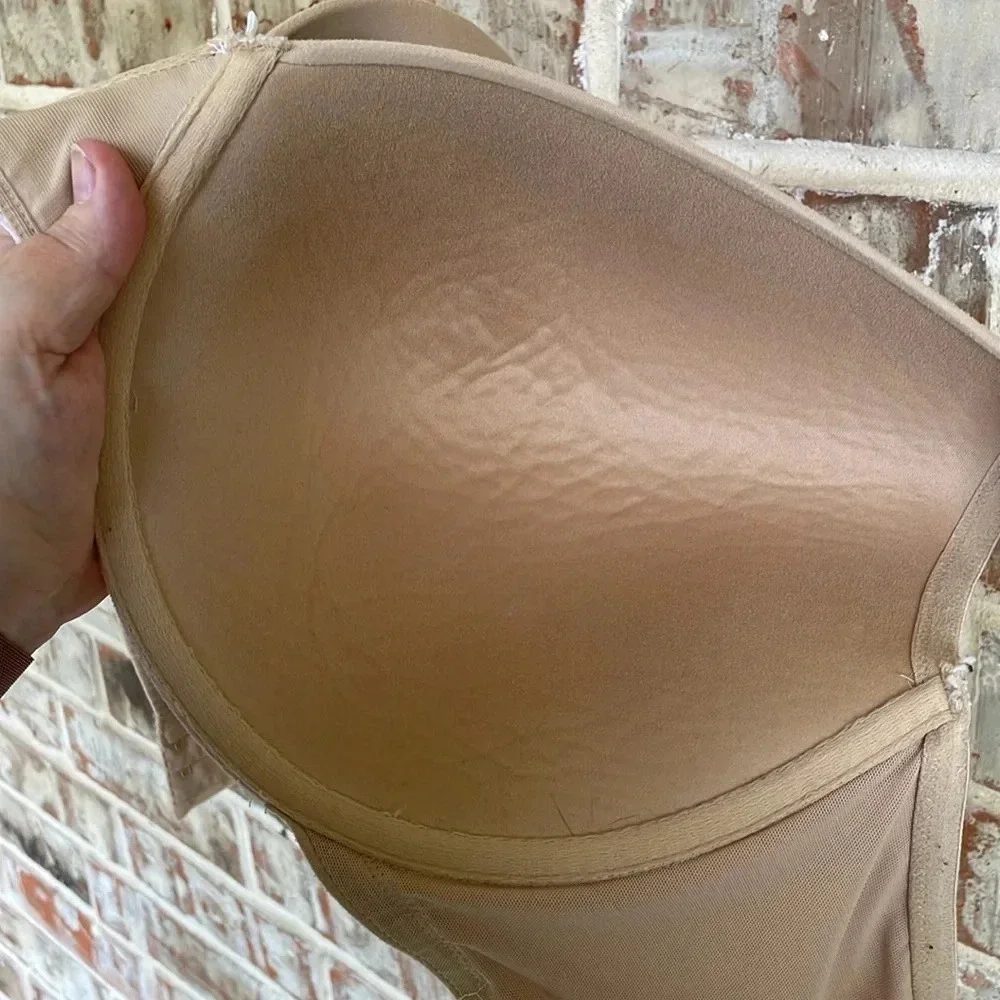 Cacique Tan Lightly Lined Full Coverage Plus Size Underwire Bra - Picture 10 of 11